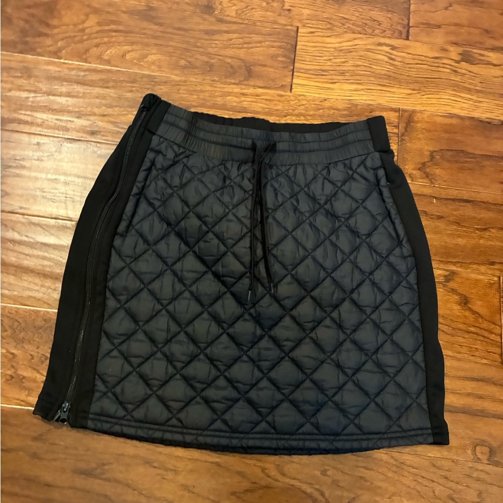 Black Quilted Women's Skirt
